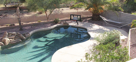 This North Phoenix rental home comes with a private pool.