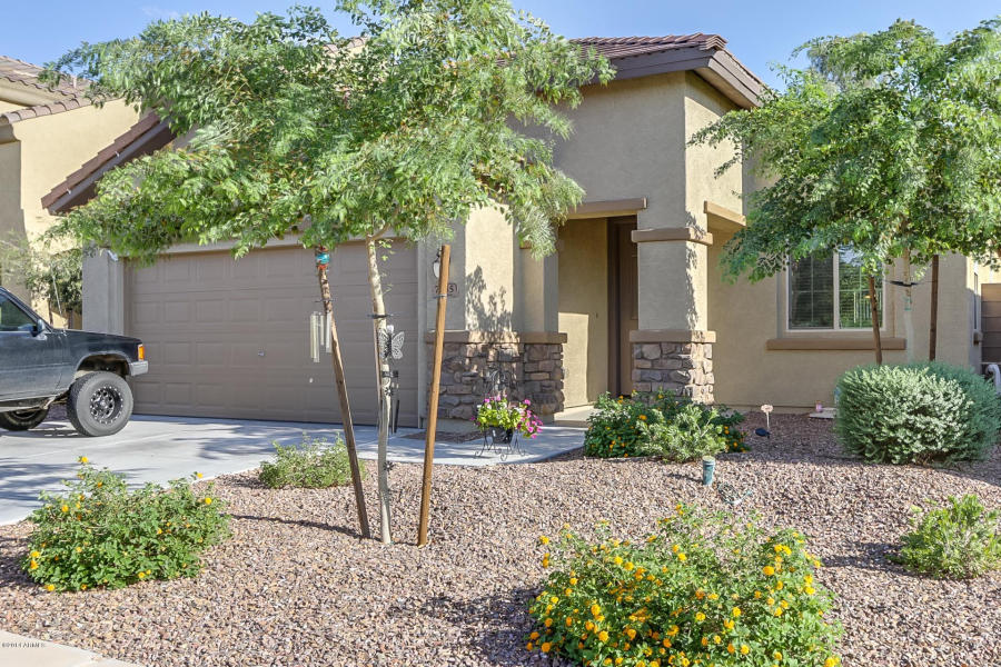 This is a solar powered home in the community of Laveen Meadows.